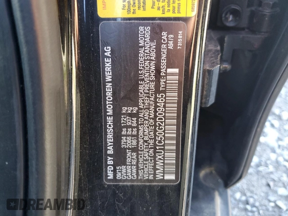 2016 MINI Hardtop 4 Door with VIN WMWXU1C50G2D09465, listed as a Copart auction lot 54975005 with 62,715 mi miles and Salvage Title. Bid and sale history available at DreamBid. Image 12.