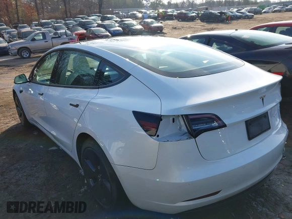 2021 Tesla Model 3 Long Range with VIN 5YJ3E1EB1MF056759, listed as a IAAI auction lot 41464108 with 48,694 mi miles and . Bid and sale history available at carsss.com. Image 3.