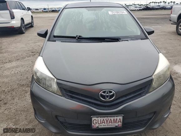 2014 Toyota Yaris L with VIN JTDKTUD32ED587183, listed as a Copart auction lot 75106764 with 0 mi miles and Salvage Title. Bid and sale history available at carsss.com. Image 5.