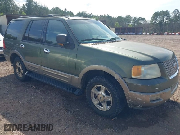 2003 Ford Expedition Eddie Bauer with VIN 1FMEU17LX3LA04393, listed as a IAAI auction lot 41833981 with 1 mi miles. Bid and sale history available at carsss.com. Image 1.