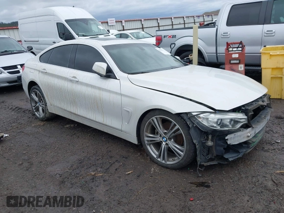 2016 BMW 4 Series 428i xDrive with VIN WBA4C9C54GG135615, listed as a IAAI auction lot 41655368 with 156,851 mi miles and . Bid and sale history available at carsss.com. Image 1.