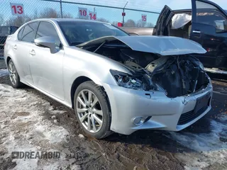 2014 Lexus GS 350 with VIN JTHCE1BLXE5022947, listed as a IAAI auction lot 41740444 with 93,801 mi miles. Bid and sale history available at carsss.com. Image 1.