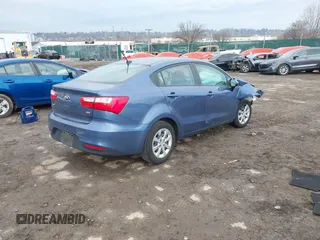 2016 Kia Rio LX with VIN KNADM4A38G6684838, listed as a IAAI auction lot 41283300 with 64,530 mi miles. Bid and sale history available at carsss.com. Image 4.