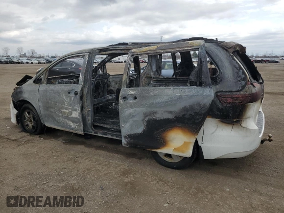 2018 Toyota Sienna LE с VIN 5TDJZ3DCXJS206893, выставлен на аукционе Copart как лот 54091505 с пробегом Не указан миль и На запчасти • Non repairable. История ставок и продаж доступна на DreamBid. Изображение 2.
