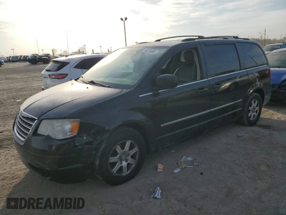 2010 Chrysler Town & Country Touring with VIN 2A4RR5D1XAR109046, listed as a Copart auction lot 48224865 with 218,021 mi miles and Salvage Title. Bid and sale history available at DreamBid. Image 1.