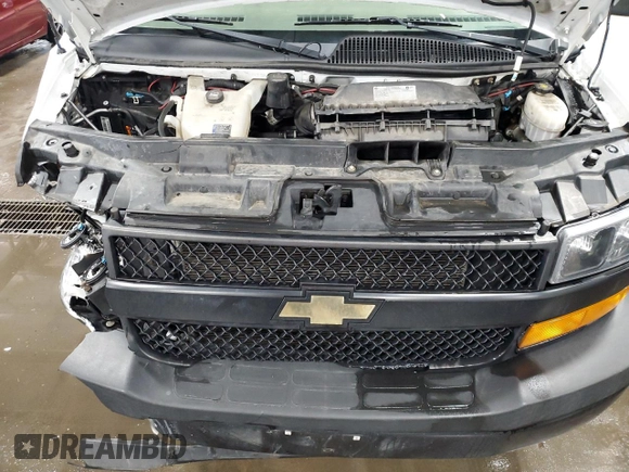 2018 Chevrolet Express Cargo Van with VIN 1GCWGAFP5J1242813, listed as a Copart auction lot 42059045 with 98,879 mi miles and Salvage Title. Bid and sale history available at carsss.com. Image 13.