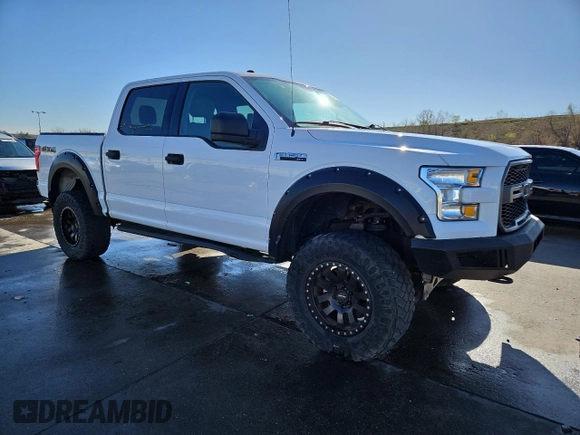 2017 Ford F-150 XL with VIN 1FTEW1EF2HKD75671, listed as a Copart auction lot 53381515 with 133,967 mi miles and Salvage Title. Bid and sale history available at carsss.com. Image 4.