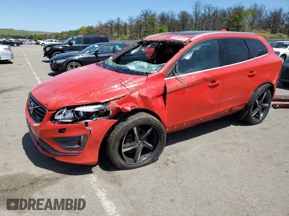 2015 Volvo XC60 z VIN YV4902RHXF2619954, wystawiony jako Copart lot #56196155 z przebiegiem Nie podano mil oraz Szkoda całkowita • Salvage title. Historia ofert i sprzedaży dostępna na DreamBid. Obrazek 1.