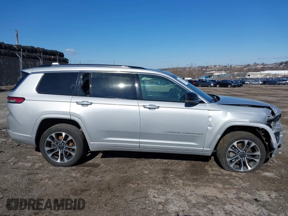 2021 Jeep Grand Cherokee Overland with VIN 1C4RJKDG0M8122002, listed as a IAAI auction lot 41748944 with 88,336 mi miles and . Bid and sale history available at DreamBid. Image 13.