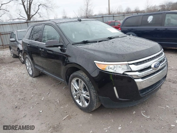 2013 Ford Edge Limited with VIN 2FMDK4KC7DBB98215, listed as a IAAI auction lot 41724360 with 104,055 mi miles. Bid and sale history available at carsss.com. Image 1.