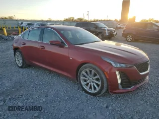 2022 Cadillac CT5 Luxury with VIN 1G6DW5RK1N0122734, listed as a Copart auction lot 82427634 with 23,757 mi miles and Salvage Title. Bid and sale history available at carsss.com. Image 4.