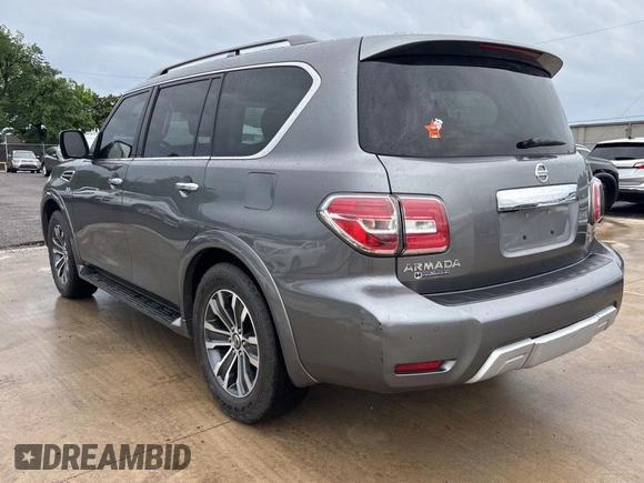 2018 Nissan Armada Platinum with VIN JN8AY2ND0J9050970, listed as a Copart auction lot 55463015 with 241,642 mi miles and Clean Title. Bid and sale history available at carsss.com. Image 3.