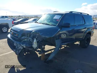 2002 Toyota Sequoia SR5 with VIN 5TDZT34A42S114070, listed as a IAAI auction lot 41696378 with 178,903 mi miles and . Bid and sale history available at carsss.com. Image 6.
