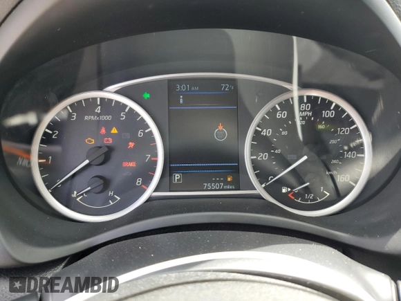 2019 Nissan Sentra SV with VIN 3N1AB7AP7KY421440, listed as a Copart auction lot 50946655 with 75,507 mi miles and Salvage Title. Bid and sale history available at DreamBid. Image 9.