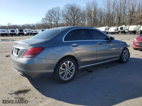 2018 Mercedes-Benz C-Class C 300 with VIN 55SWF4KB4JU272888, listed as a Copart auction lot 48512575 with 45,782 mi miles and Salvage Title. Bid and sale history available at carsss.com. Image 3.