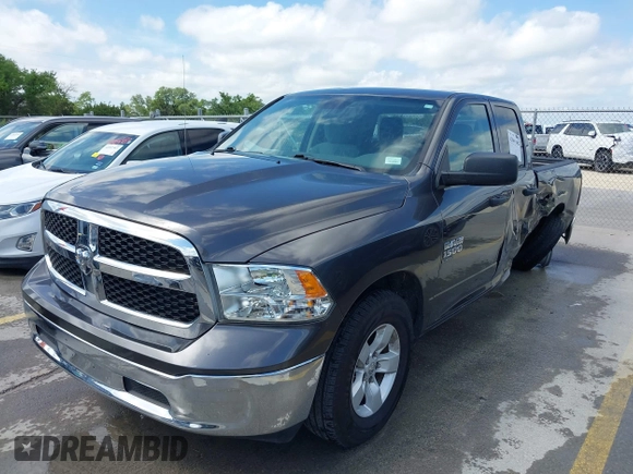 2020 Ram 1500 Tradesman with VIN 1C6RR6FG7LS114615, listed as a IAAI auction lot 42061182 with 97,341 mi miles and . Bid and sale history available at DreamBid. Image 2.