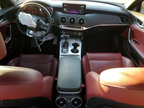2022 Kia Stinger GT1 with VIN KNAE45LC3N6111026, listed as a Copart auction lot 85894634 with 62,011 mi miles and Salvage Title. Bid and sale history available at DreamBid. Image 8.