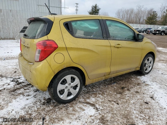 2022 Chevrolet Spark LS with VIN KL8CB6SA6NC032899, listed as a Copart auction lot 44359125 with 42,642 mi miles and Non Repairable. Bid and sale history available at carsss.com. Image 3.