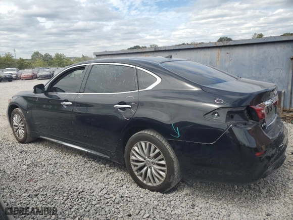 2015 Infiniti Q70L with VIN JN1BY1PR1FM830552, listed as a Copart auction lot 70282984 with 73,538 mi miles and Salvage Title. Bid and sale history available at carsss.com. Image 2.
