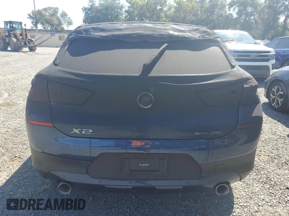 2021 BMW X2 sDrive28i with VIN WBXYH9C01M5T07944, listed as a Copart auction lot 73800944 with 0 mi miles and Salvage Title. Bid and sale history available at carsss.com. Image 6.