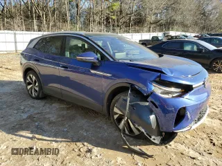 2021 Volkswagen ID.4 Pro S z VIN WVGUNPE2XMP066456, wystawiony jako Copart lot #43971075 z przebiegiem 16 729 mil mil oraz Szkoda całkowita • Salvage title. Historia ofert i sprzedaży dostępna na DreamBid. Obrazek 4.