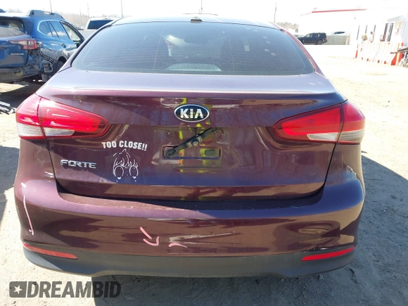 2017 Kia Forte LX with VIN 3KPFK4A75HE148512, listed as a IAAI auction lot 41869999 with 108,956 mi miles. Bid and sale history available at carsss.com. Image 17.