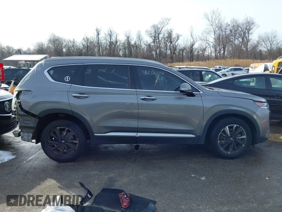 2019 Hyundai Santa Fe Limited with VIN 5NMS5CAD2KH059843, listed as a IAAI auction lot 41271006 with 187,468 mi miles. Bid and sale history available at carsss.com. Image 14.