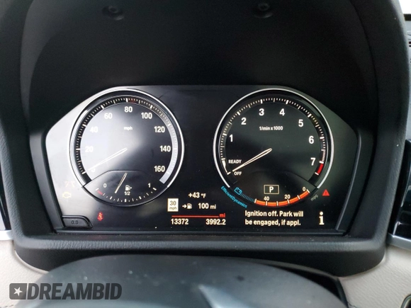 2022 BMW X1 sDrive28i with VIN WBXJG7C02N5V27166, listed as a Copart auction lot 72874052 with 13,372 mi miles. Bid and sale history available at carsss.com. Image 9.