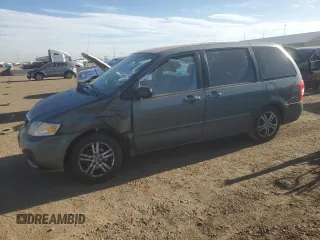 2001 Mazda MPV DX with VIN JM3LW28Y210192337, listed as a Copart auction lot 52919615 with 134,802 mi miles and Salvage title. Bid and sale history available at DreamBid. Image 1.