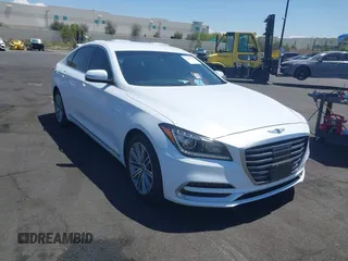2018 Genesis G80 3.8L with VIN KMHGN4JE2JU238858, listed as a IAAI auction lot 42151733 with 49,512 mi miles and . Bid and sale history available at DreamBid. Image 13.