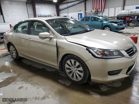 2014 Honda Accord Sedan EX-L with VIN 1HGCR2F89EA130129, listed as a Copart auction lot 52180345 with 35,056 mi miles and Salvage Title. Bid and sale history available at carsss.com. Image 4.