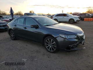 2015 Acura TLX V6 Tech with VIN 19UUB3F51FA003591, listed as a Copart auction lot 82263144 with 101,430 mi miles and Salvage Title. Bid and sale history available at carsss.com. Image 4.