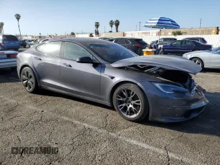 2023 Tesla Model S с VIN 5YJSA1E55PF522232, выставлен на аукционе Copart как лот 47735815 с пробегом Не указан миль и Списание • Salvage title. История ставок и продаж доступна на DreamBid. Изображение 4.