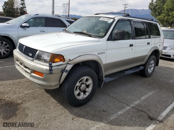 1999 Mitsubishi Montero Sport LS with VIN JA4LS31H2XP037110, listed as a Copart auction lot 45447485 with 166,942 mi miles and Salvage Title. Bid and sale history available at carsss.com. Image 1.