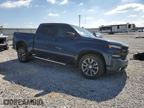2021 Chevrolet Silverado 1500 RST with VIN 3GCUYEEDXMG236644, listed as a Copart auction lot 48312215 with 41,399 mi miles and Salvage Title. Bid and sale history available at carsss.com. Image 4.