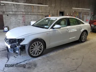 2013 Audi A6 Premium Plus with VIN WAUGGAFC0DN038125, listed as a Copart auction lot 65595415 with 123,318 mi miles and Salvage title. Bid and sale history available at DreamBid. Image 1.