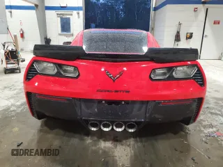 2015 Chevrolet Corvette Z06 3LZ with VIN 1G1YT2D6XF5601487, listed as a Copart auction lot 84813654 with 0 mi miles and Salvage Title. Bid and sale history available at carsss.com. Image 6.