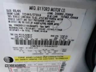 2005 Ford Freestyle SE with VIN 1FMZK01115GA43023, listed as a Copart auction lot 84874164 with 118,094 mi miles and Salvage Title. Bid and sale history available at carsss.com. Image 14.
