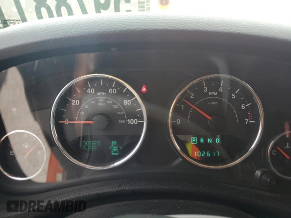 2013 Jeep Wrangler Unlimited Rubicon with VIN 1C4BJWFGXDL545866, listed as a Copart auction lot 59788115 with 102,617 mi miles and Salvage title. Bid and sale history available at DreamBid. Image 9.