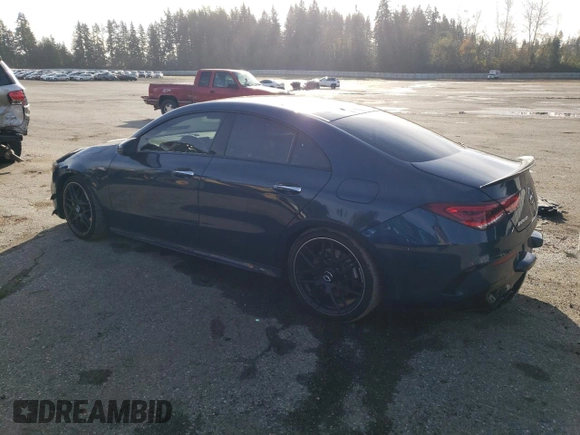 2021 Mercedes-Benz CLA 45 AMG with VIN W1K5J5DB5MN186242, listed as a Copart auction lot 79274274 with 26,166 mi miles and Salvage Title. Bid and sale history available at DreamBid. Image 2.