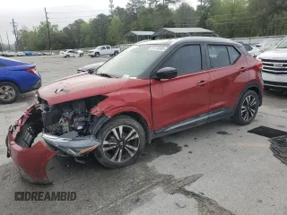 2019 Nissan Kicks SR with VIN 3N1CP5CU8KL482701, listed as a Copart auction lot 51110105 with 93,263 mi miles and Salvage Title. Bid and sale history available at carsss.com. Image 1.