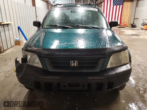 1999 Honda CR-V LX with VIN JHLRD1847XC020461, listed as a Copart auction lot 80841704 with 282,450 mi miles and Salvage Title. Bid and sale history available at carsss.com. Image 5.