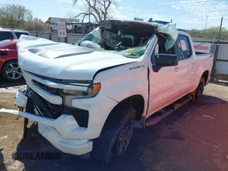 2022 Chevrolet Silverado 1500 RST with VIN 1GCUDEED1NZ551197, listed as a IAAI auction lot 41879518 with 65,042 mi miles and . Bid and sale history available at DreamBid. Image 2.