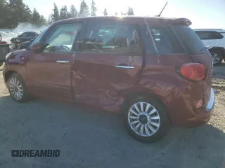 2014 FIAT 500L Easy with VIN ZFBCFABH3EZ026909, listed as a Copart auction lot 44582835 with 104,137 mi miles and Salvage Title. Bid and sale history available at DreamBid. Image 2.