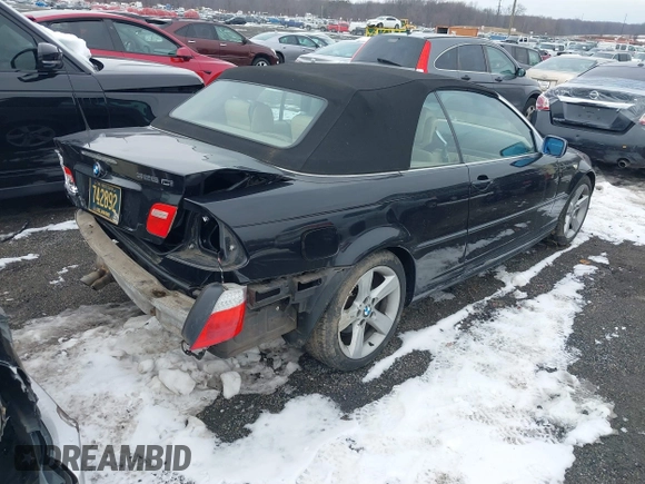 2006 BMW 3 Series 325Ci with VIN WBABW33476PX88778, listed as a IAAI auction lot 41305627 with 137,677 mi miles and . Bid and sale history available at carsss.com. Image 4.