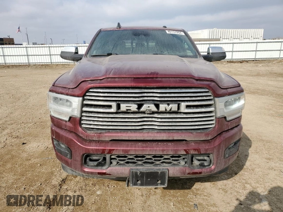 2019 Ram 2500 Laramie with VIN 3C6UR5NL3KG654990, listed as a Copart auction lot 40137264 with 45,200 mi miles and Salvage Title. Bid and sale history available at carsss.com. Image 5.