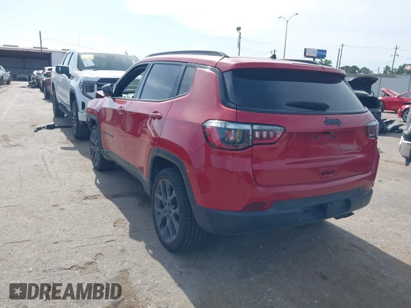 2021 Jeep Compass 80th Anniversary with VIN 3C4NJDEB9MT593337, listed as a IAAI auction lot 42247265 with 71,038 mi miles and . Bid and sale history available at DreamBid. Image 3.