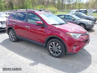 2018 Toyota RAV4 Limited with VIN JTMDFREV0JD240717, listed as a IAAI auction lot 42016016 with 37,043 mi miles. Bid and sale history available at carsss.com. Image 1.