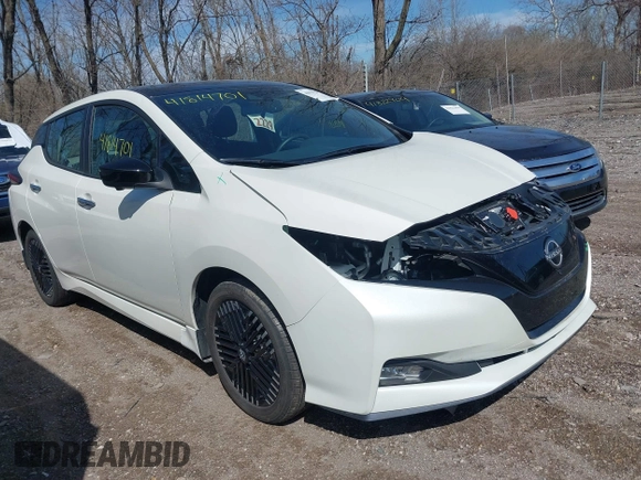 2023 Nissan LEAF SV Plus with VIN 1N4CZ1CV2PC557412, listed as a IAAI auction lot 41814701 with 28,513 mi miles and . Bid and sale history available at DreamBid. Image 21.