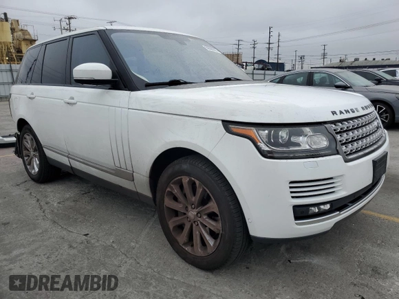 2016 Land Rover Range Rover HSE with VIN SALGS2VF1GA285127, listed as a Copart auction lot 59566225 with 128,567 mi miles and Salvage title. Bid and sale history available at DreamBid. Image 4.